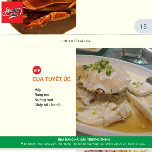MENU CỦA QUÁN 