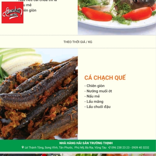MENU CỦA QUÁN 