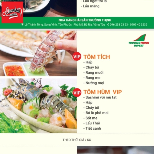 MENU CỦA QUÁN 